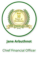 Jane Arbuthnot  Chief Financial Officer